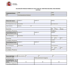 Permiso de Viaje para Menores